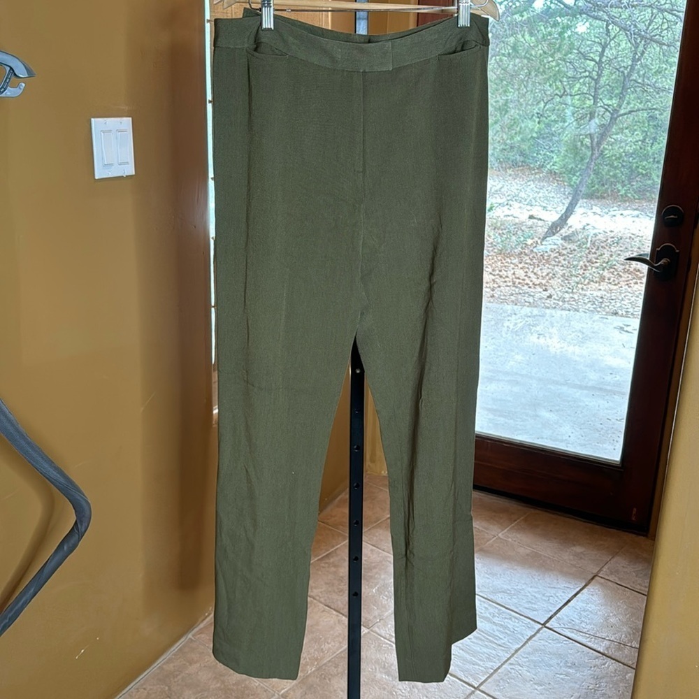 NWT Vintage Deadstock Pendleton Olive Green Stretch Trouser Pants Size 14